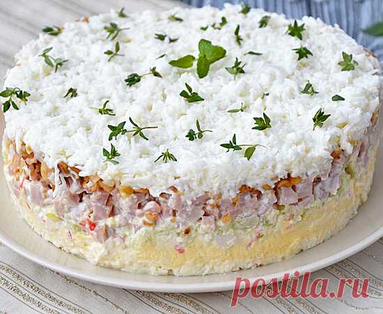 Нежный, красивый и вкусный салат «Снежная королева» | Вкусняшки | Яндекс Дзен