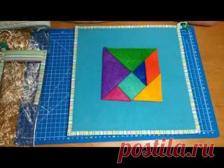 Развивающий игровой планшет. Лабиринт + танграм.