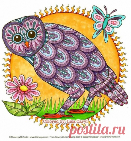 Groovy Owls Coloring Book by Thaneeya McArdle — Thaneeya.com