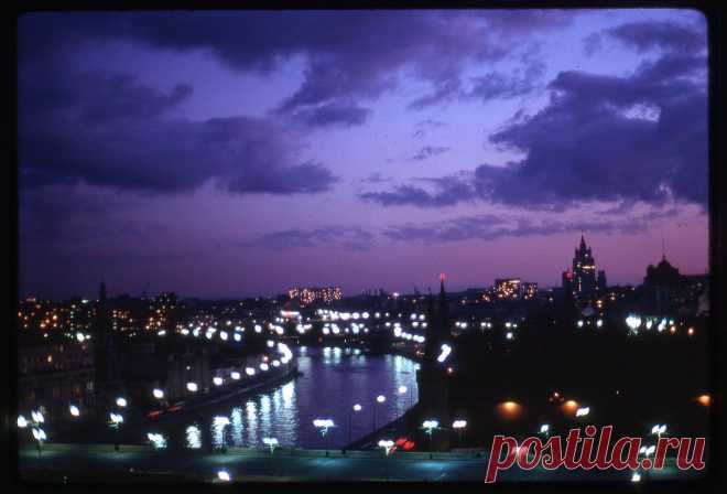 Kremlin and Moscow River at Dusk, Moscow, 1969 | Flickr - Photo Sharing!