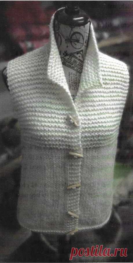 Women's Easy Sleeveless Vest Knitting Pattern 14 Ply - Etsy Turkey