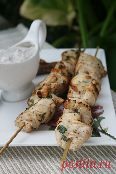 Два способа приготовления шашлыка из курицы.