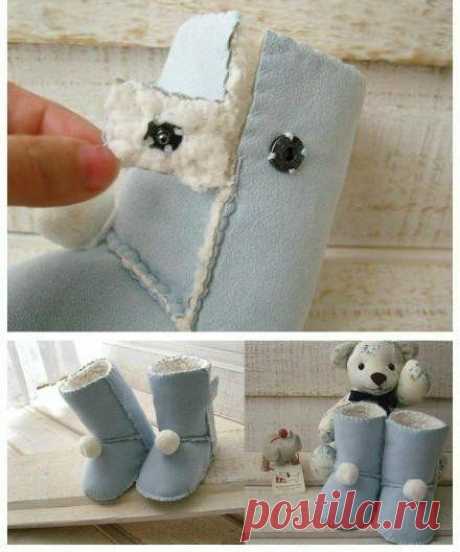 Угги для дома. Мастер-класс + видео | Домохозяйка