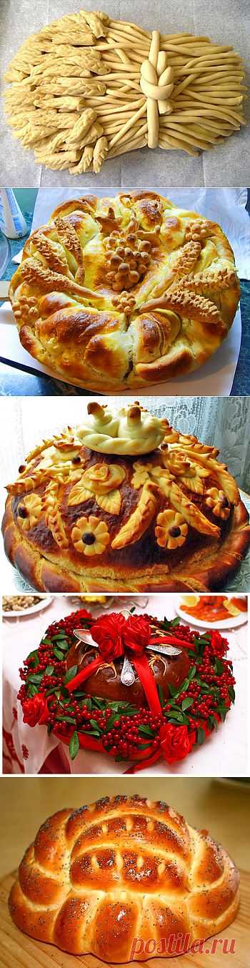 УКРАШЕНИЕ БЛЮД-27. Праздничные караваи - рецепты с пошаговыми фото