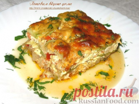 Рецепт: Овощная запеканка с кабачками на RussianFood.com