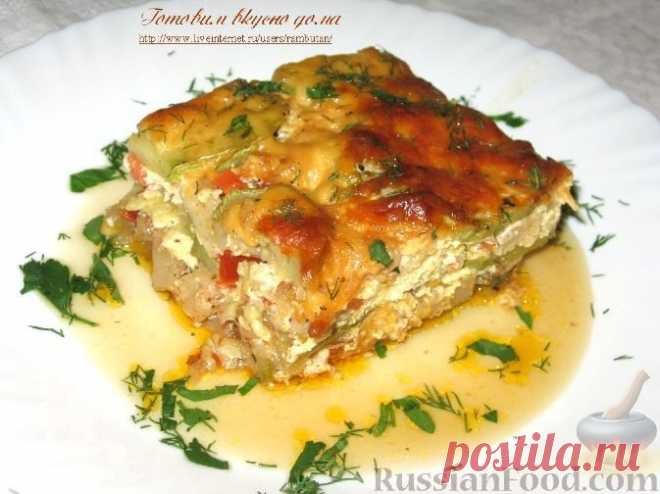 Рецепт: Овощная запеканка с кабачками на RussianFood.com