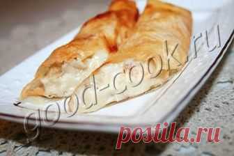 рулетики из лаваша с курицей в сметанном соусе, рецепт приготовления