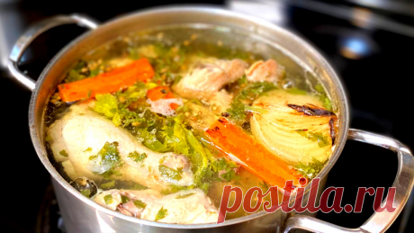 Как сварить куриный бульон. Основа для наваристого куриного супа. Вкусный куриный бульон. | Рецепты в гостях у Вани | Яндекс Дзен