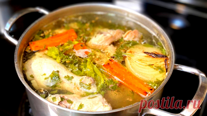Как сварить куриный бульон. Основа для наваристого куриного супа. Вкусный куриный бульон. | Рецепты в гостях у Вани | Яндекс Дзен