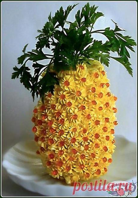 Новогодняя закуска &quot;АНАНАС&quot; .