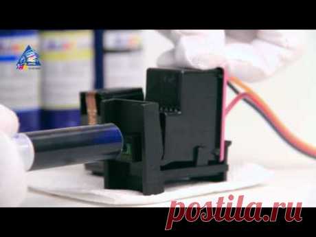 Установка СНПЧ на принтер HP DeskJet 1000/1010/2000/3000/3320/3325/3420/3425/3520/3535 - YouTube