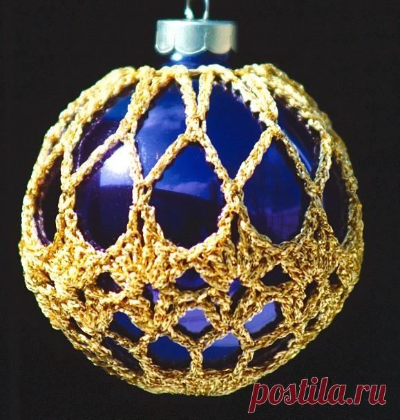 Вязание крючком Рождественские украшения Крышка В1-4 по sueallencrochet - Craftsy