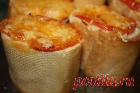 Самые вкусные рецепты: Пеньки из багета с куриной начинкой и сыром