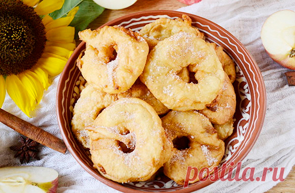 Вкуснейшие яблочные пончики за 20 минут. Оригинальное лакомство для детей и взрослых