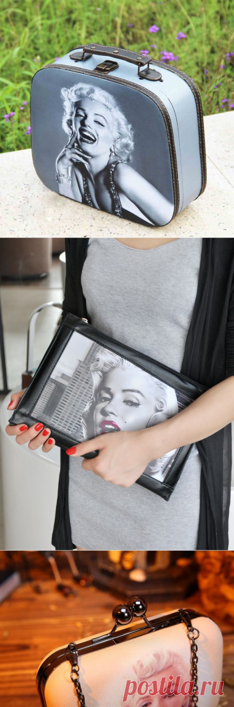 Сумки, портмоне, визитницы и чемоданчики с изображением Мэрилин Монро | iTao the Best
