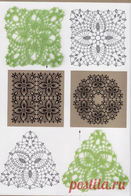 Вязание-крючок-Рисунки и схемы>КРАСИВЕЙШИЕ МОТИВЫ