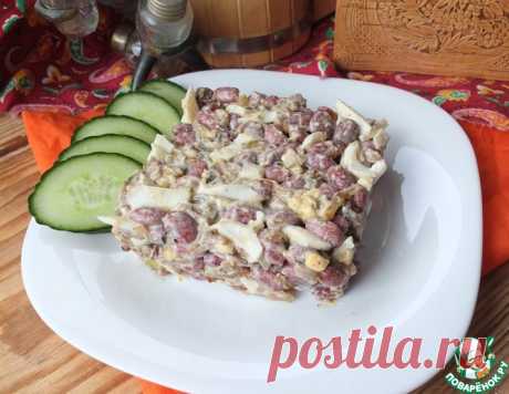 Салат с фасолью и шампиньонами – кулинарный рецепт