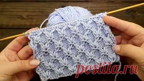 Объёмный рисунок спицами спицами Free knitting pattern [E-_CgwJpX0k]
