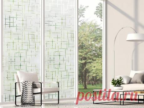 3D декоративное окно самоклеящаяся пленка конфиденциальности, анти УФ оконная тонировка стеклянная наклейка конфиденциальная стеклянная тонировка для окон домашнего офиса on AliExpress