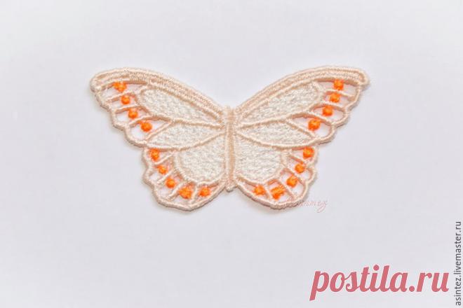 вышивка аппликация Разноцветные бабочки кружево ажур – купить в интернет-магазине на Ярмарке Мастеров с доставкой - 8PXEJRU | Москва