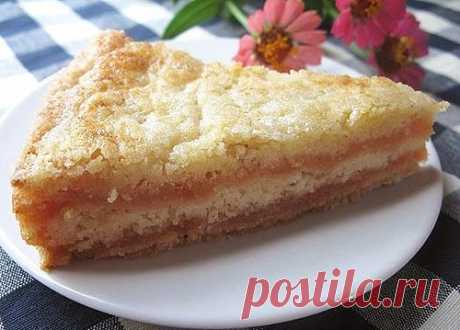 Сыпучий пирог с яблоками |