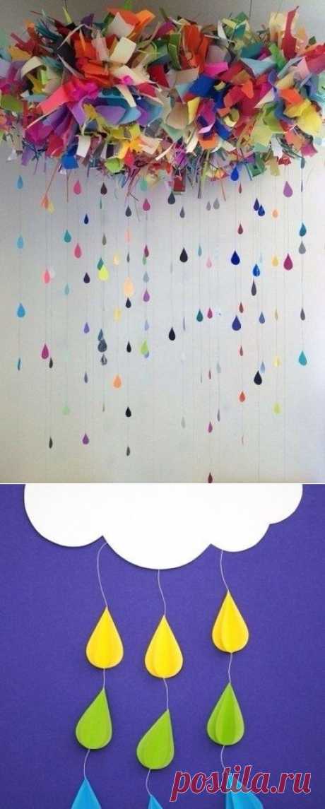 Как сделать дождик своими руками - Поделки с детьми | Деткиподелки