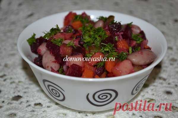 Винегрет. Рецепт с фасолью, квашеной капустой, свеклой, морковью, картофелем | Народные знания от Кравченко Анатолия