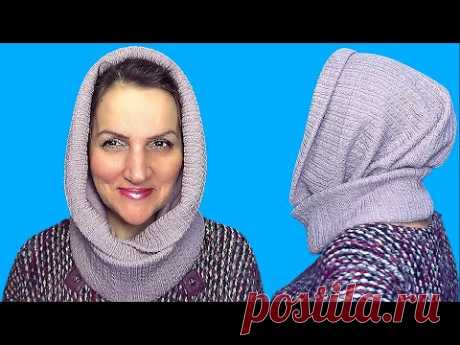 ШАПКА или КАПЮШОН - МЯГКИЙ головной убор из трикотажа своими руками