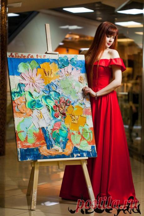 Pin on Картина Цветы и море Екатерина Лебедева художник