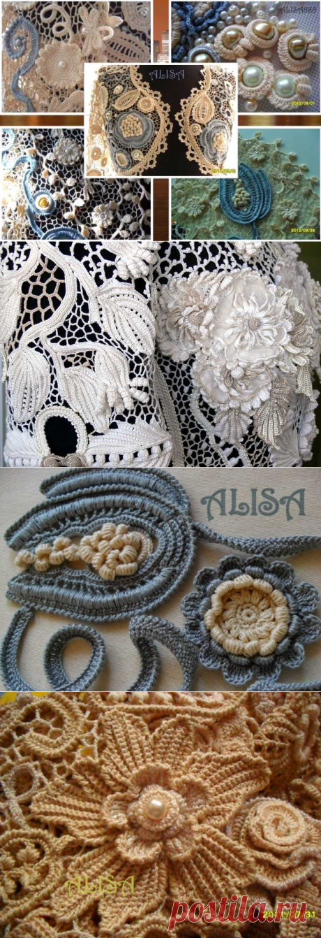Сумка шебби-шик ♛ 12 схем ♛ вдохновлялки ♛ кружево от Alisa