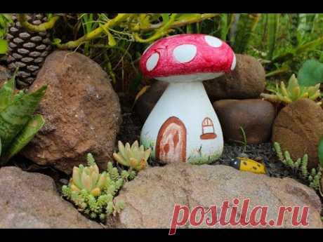 COGUMELO DE CIMENTO PARA JARDIM