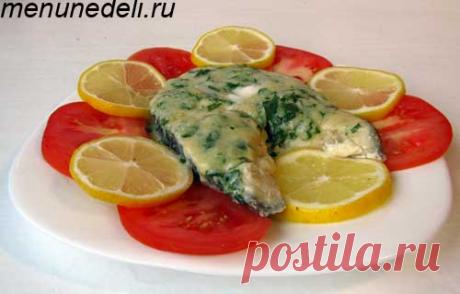 Рыба запеченная под соусом / Меню недели