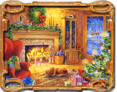 Красивые анимационные открытки с Новым Годом и Рождеством.