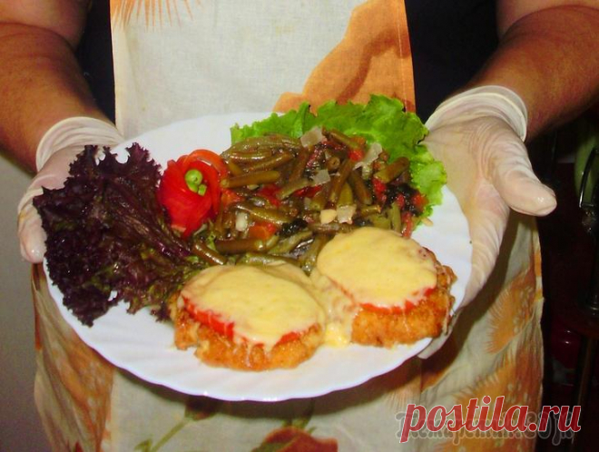 Котлеты по- сицилийски со стручковой фасолью! Вкусно. Сытно. Необычно!Попробуйте!.