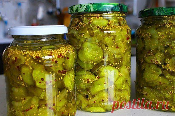 Пряные огурцы на зиму (пикули) 

Такая огуречная заготовка, приносит пряную нотку в обычные бутерброды, сэндвичи или овощные салаты. Большой плюс в том, что годятся огурцы которые не пошли на засолку, тут как раз интереснее вариант — крупные огурцы. 
Состав: 
Показать полностью…