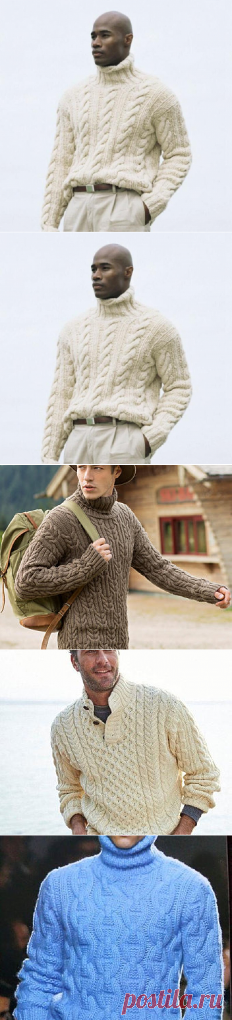 Men's knitted sweater Mans aran pullover Fisherman sweater | Etsy