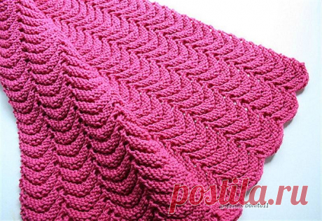 Красивое детское одеяло спицами... All Purpose Knitted Afghan by Project Linus