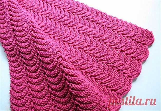 Красивое детское одеяло спицами... All Purpose Knitted Afghan by Project Linus