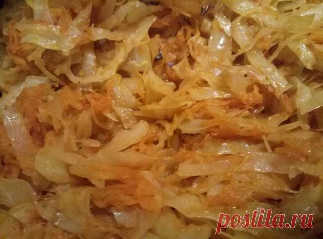 Тушеная капуста в духовке, в рукаве - рецепт с фото пошагово