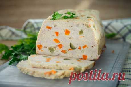 Куриный рулет с овощами