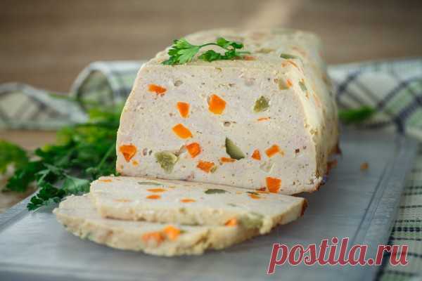 Куриный рулет с овощами