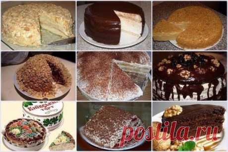 ЛЮБИМЫЕ ТОРТЫ ИЗ ДЕТСТВА
Торты из детства - отличные торты, вкус которых многие помнят с детства.
 ТОРТ «НАПОЛЕОН»
Ингредиенты:
тесто на торт диаметром 20-22 см.
200 мл холодного молока
120 г холодного маргарина
1 яйцо
1/4 ч. ложки лимонной кислоты
щепотка ванилина
1 ст. ложка коньяка или водки
2.5 стакана муки (стакан=250 мл)
крем
2 стакана молока (стакан 250 мл)
2 яйца
200 г сахара
1 пакетик ванильного сахара
2 ст. ложки кукурузного крахмала (без горки)
200 мл. сливок 33%
1 пакетик закр