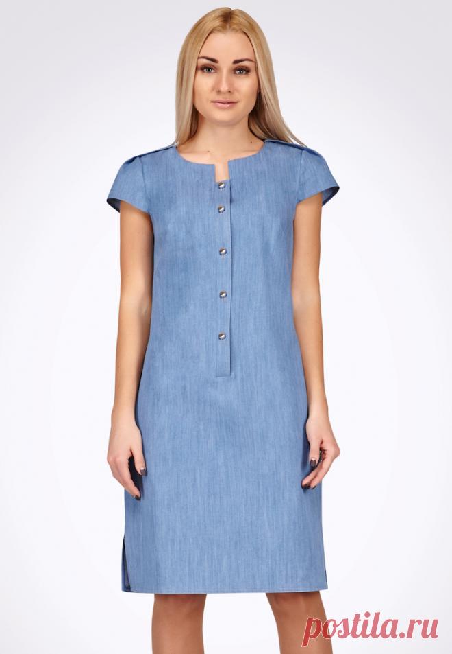 Платье джинсовое Cat Orange  за 795 грн. в интернет-магазине Lamoda.ua Платье-рубашка  Cat Orange из легкой джинсовой ткани. Впереди планка на 
пуговицах, карманы в боковых швах и разрезы по бокам. Рукав короткий с цельнокроеным погоном. 
