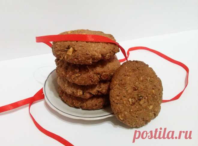 Овсяное печенье с орехом!