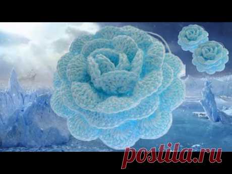 Роза крючком. #2024