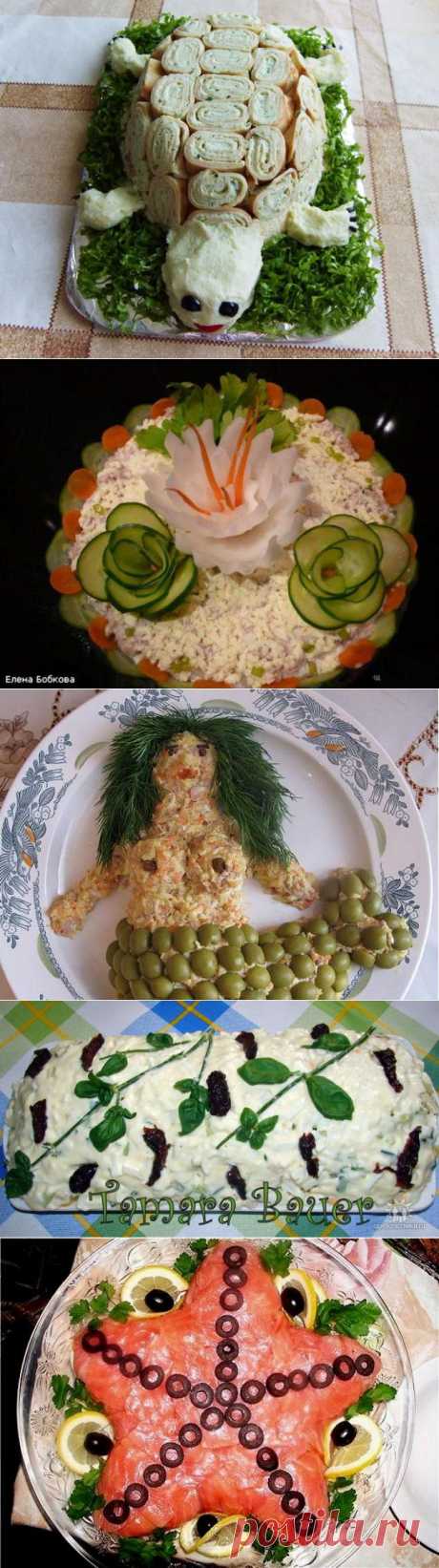 Украшаем салаты красиво!!!Легко и просто! - Простые рецепты Овкусе.ру
