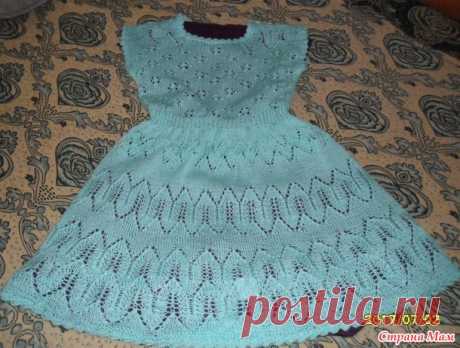 Платье для девочки &quot;Привет из 1987 года&quot; - Вязание для детей - Страна Мам