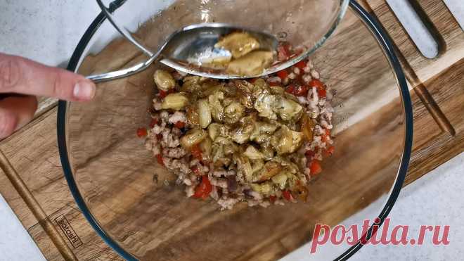 Готовлю баклажаны с начинкой способом с надрезами. Получается вкуснее, а по времени то же самое (делюсь рецептом) | Розовый баклажан | Яндекс Дзен