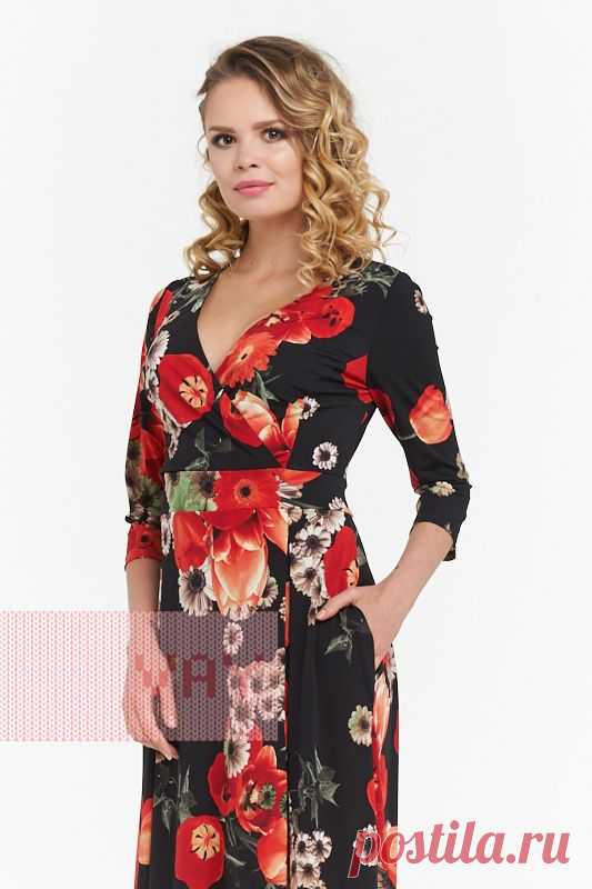 Летние платья от марки VAY. Женские летние платья VAY (артикул 181-3428), цветовое решение гербера черный. Ещё больше женских платьев марки ВЭЙ на оптовом сайте производителя VAY - Ньювэй.ру https://www.newvay.ru