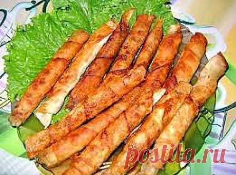 Блинчики из лаваша с сыром |